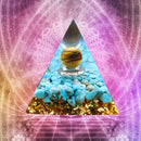 Crystal Energy Generator Pyramid Healing Stone Positive Energy Collect (E) Newly