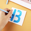 Craft Stamp Embossing Template Alphabet Number  Layering Stencils Scrapbooking