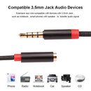 Male to Female Audio Cable 3.5mm Jack AUX Extension Cord for Computer Car TV DVD