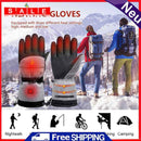One Pair Electric Thermal Ski Gloves Battery Powered Heated Gloves