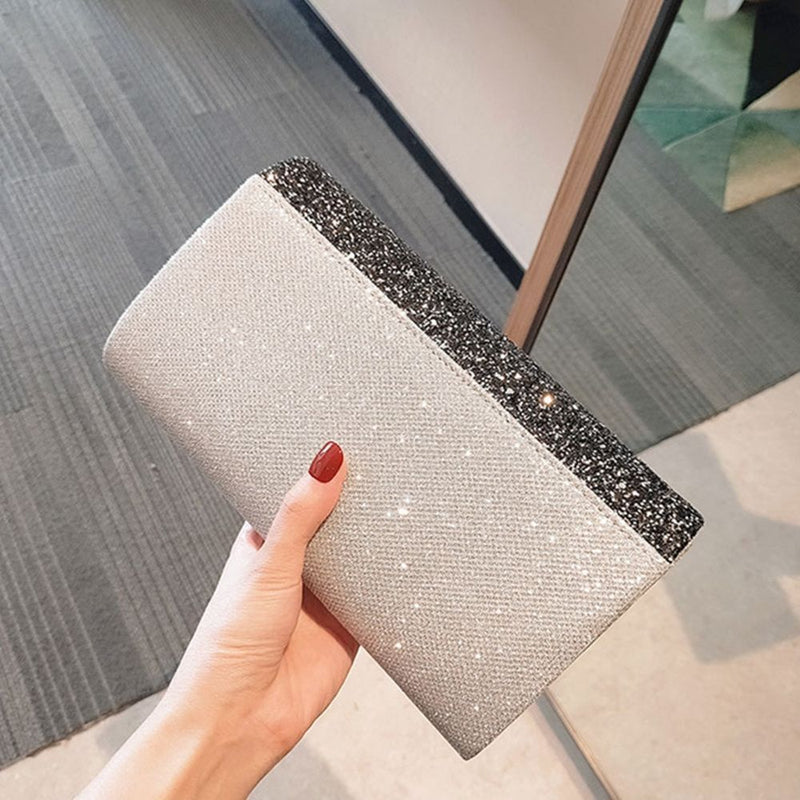 Wedding Rhinestones Beaded Handbags Clutch Evening Bag Chain Purse Shoulder