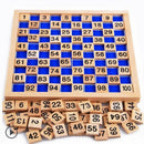 Montessori Counting Game 1-100 Consecutive Sorting Blocks Wooden Numbers Board