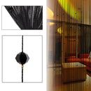 Decorative String Curtain Beads Wall Panel Fringe Room Door Window Black
