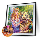 Diamond Painting Partial Special Starfish Beauty and the Tiger of