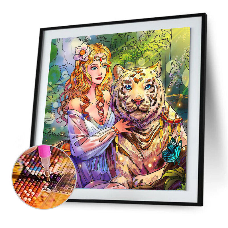 Diamond Painting Partial Special Starfish Beauty and the Tiger of