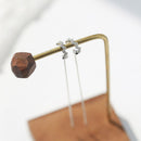 Gifts Ear Cuff Threader Link Chain Earrings Ear Cuffs Climber CZ Ear Piercing