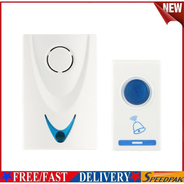 LED Wireless Chime Door Bell Doorbell Wireless Remote Control 32 Tune Songs #F