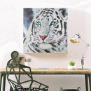Tiger 5D DIY Partial Drill Round Diamond Painting Animal Picture Mosaic Art