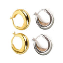 2 Pairs Circle Loop Chunky Hoop Jewelry Accessories Circl Hoops Earring