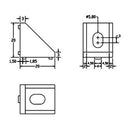 Aluminum Alloy Cast Corner Brackets Three Way V-slot Connector Corner Connector