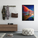 Painting By Numbers DIY Color Tree Hand Painted Canvas Oil Wall Art Picture Kit