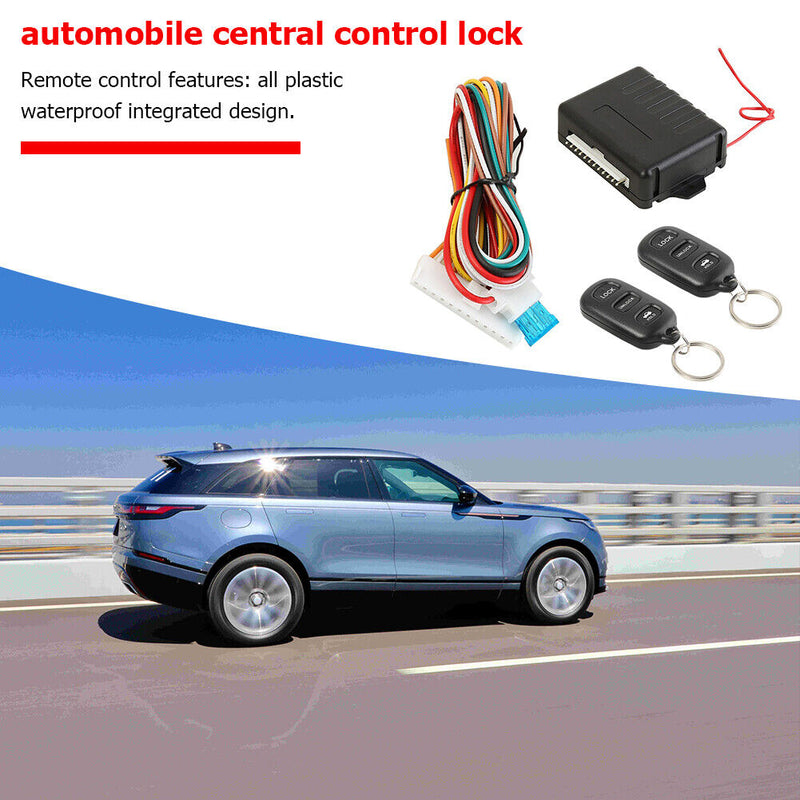Kit universel de verrouillage de porte centrale télécommande voiture système d'alarme d'entrée sans clé 410/T112