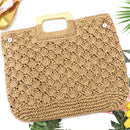 Women Classic Straw Handbag Summer Beach Sea Large Capacity Tote Shoulder Bag