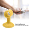 2pcs Anti-collision Doorknob Wall Crash Pad Door Handle Silencer (Yellow)