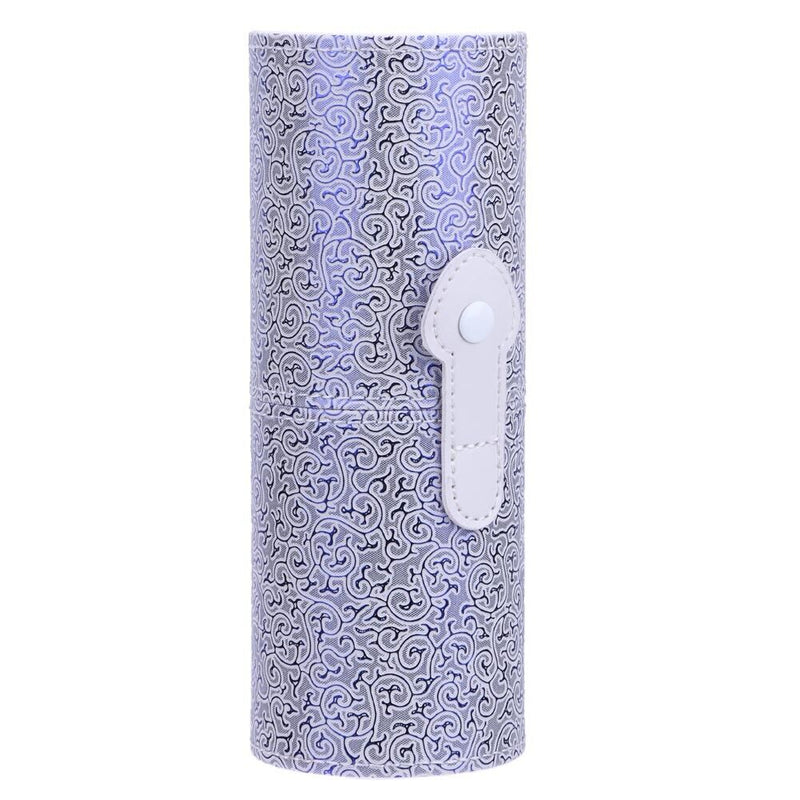 Travel Leather Cosmetic Brush Pen Holder Storage Makeup Empty Holder