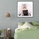 5D DIY Diamond Painting Embroidery Lovely Cats Cross Stitch Craft Needlework Set