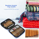 13 Sizes Aluminium Circular Kntting Needle Ring Set Crochet Yarn (Blue) Newly