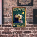 Cat Butterfly Retro Metal Plate Tin Sign Plate Poster for Bar Club Accessories