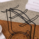 Tea Cups Display Stand Cups Holder Stainless Steel Drying Rack for Cups Dishes
