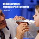 USB Charging LED Flashlight Medical Pen Light Clip Pocket Nursing Lamp (A) Newly