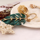Foliage Shape Fashion Jewelry Keychain Key Buckle Bag Pendant Car Key Ring