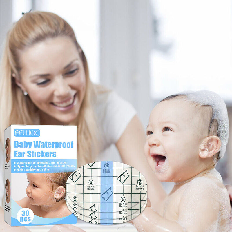 100pcs Baby Waterproof Ear Stickers Bath Swimming Infant Newborn Ear Patches
