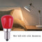 E14 Light Bulb 3W 220V Colorful LED Decorative Light Fridge Lamp (Red) #F