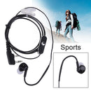 2pin Sport Earphones Headphones Walkie Talkie Headphones with PTT Microphone for BAOFE