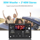 DC 7V-24V Bluetooth-compatible 5.0 Power Amplifier Color Screen for Car Hom