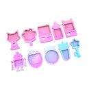 Epoxy Keychain Mold Quicksand Shaker Mold Silicone Mould Hanging Pendant