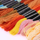 50 Colors Embroidery Thread Hand Cross Stitch Floss Strands Craft Clothing