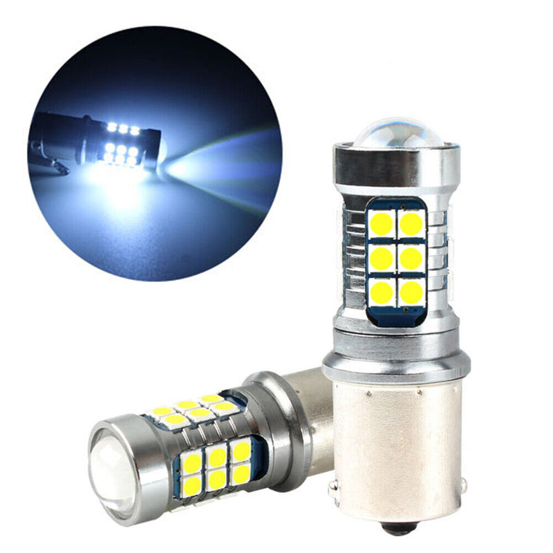 2x S25 1156 BA15S 3030 27SMD LED Car Bulbs for Reverse Turn Signal Light Newly