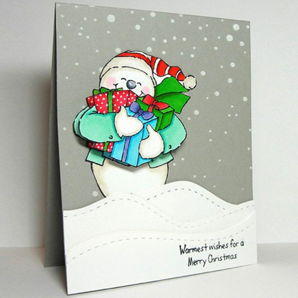 Drawing Paper DIY Embossing Scrapbooking Template Falling Snow Stencil