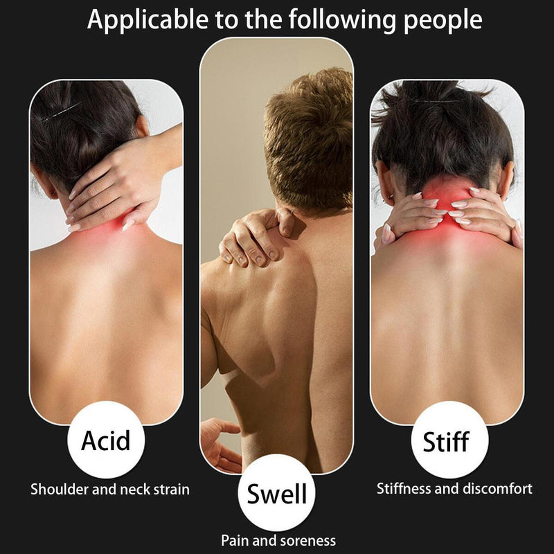 Smart Hanging Neck Cervical Spine Massager With Hot Compress Pain Relief Relax~