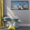 5D Full Round Drill Diamond Painting Kit Deer Snow House Decor for Adults
