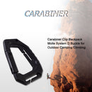 Carabiner Climb Clip Backpack Molle System Plastic D Buckle for Outdoor Campi
