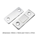 1 Set Magnetic Cabinet Catcher Magnetic Door Stopper Concealed Closer