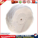 White Cotton Lint Cloth Wood Metal Mirror Polishing Buffing Wheel(50mm) Newly