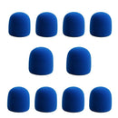 50pcs Microphone Windscreen Sponge Cover Mic Foam Protective Caps (Blue)