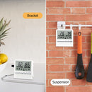 Digital Kitchen Grill Thermometer LCD Display Long Probe Cook Alarm Timer