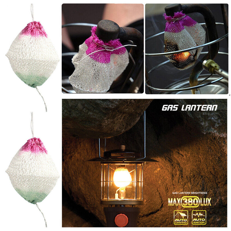 Outdoor Camping  Gas Lantern Mantles Safety Kerosene Lamp Gauze Light