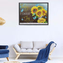 5D Diamond Painting floral alphabet Partial Special Shape Drill Art