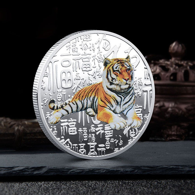 Decorations Get Rich Coin Commemorative Coins Year of The Tiger Lucky Stamp
