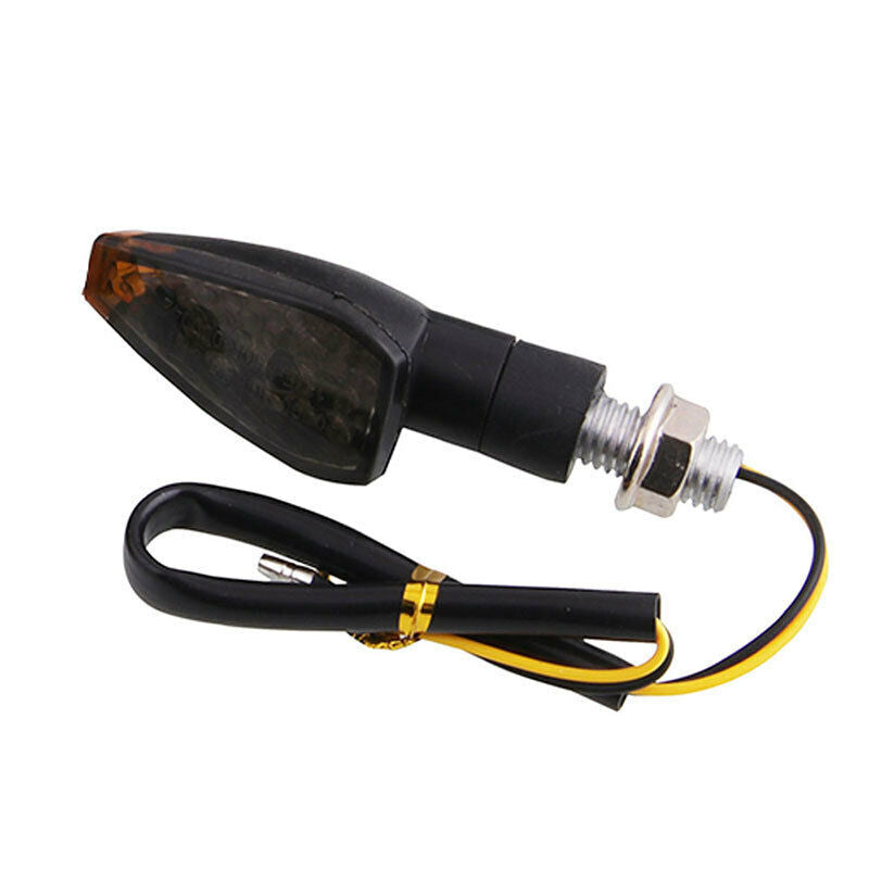 4Pcs Motorcycle LED Turn Signals Long Short Blinkers Flashers Indicator Lights