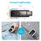 Book Night Reading Light - USB Rechargeable Clip-on Mini LED Lamp (Black)