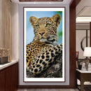 5D DIY Full Round Drill Diamond Painting Big Lion Animal Art Handmade Hanging