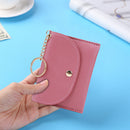Fashion Women Wallets Multi-slots Keychain Card Holder Leather Small Coin Purse