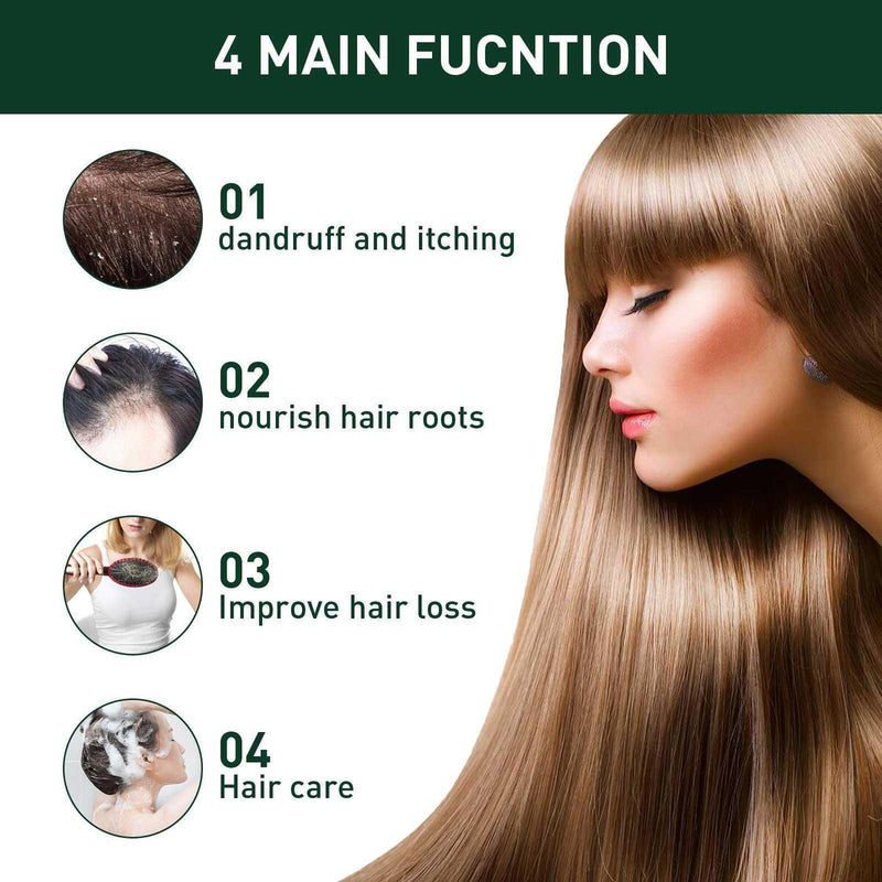 Ginger Hair Shampoo Anti Dandruff Anti-Itching Cleansing Control Nourishing X4W3