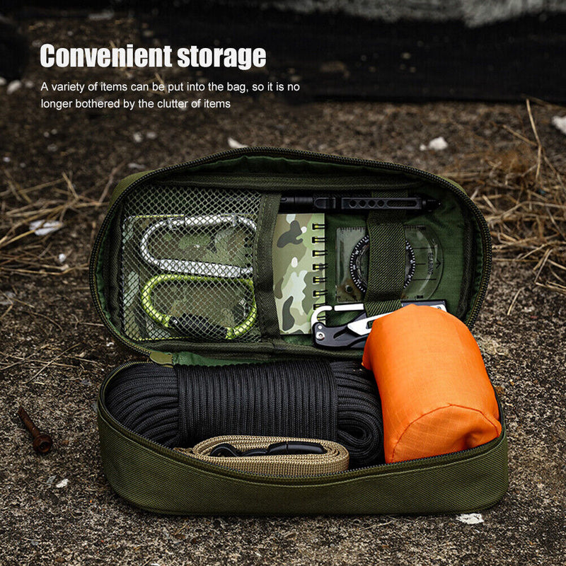 Outdoor Travel Camping EDC Tool Storage Bag First Aid Pouch (Army Green) Newly