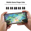 Game Controller Finger Covers Nylon Thumb Touch Sleeve (Carbon Fiber Blue)